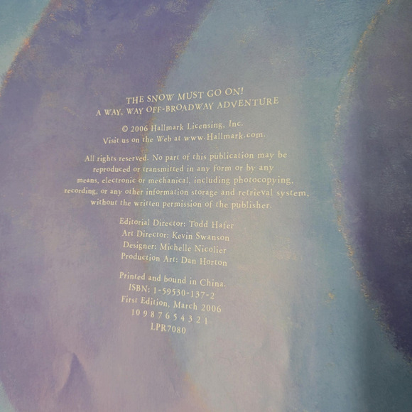 Hallmark Holiday Books Lot Rex Snows Way Grandma's Snow Must Go On Snow Place - Picture 2 of 16